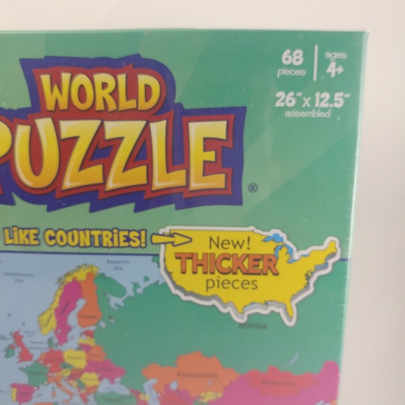 Kids GEOtoys World Puzzle 68 pieces Ages 4+ - Picture 2 of 4